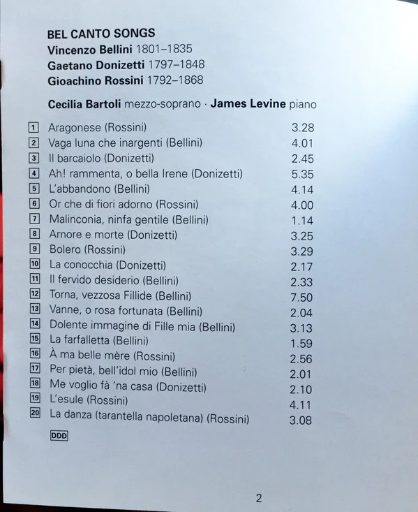 Cecilia Bartoli, James Levine - An Italian Songbook (CD, Album) (Mint (M)) - Image 5
