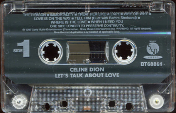 Céline Dion - Let's Talk About Love (Cass, Album) (Near Mint (NM or M-)) - Image 3
