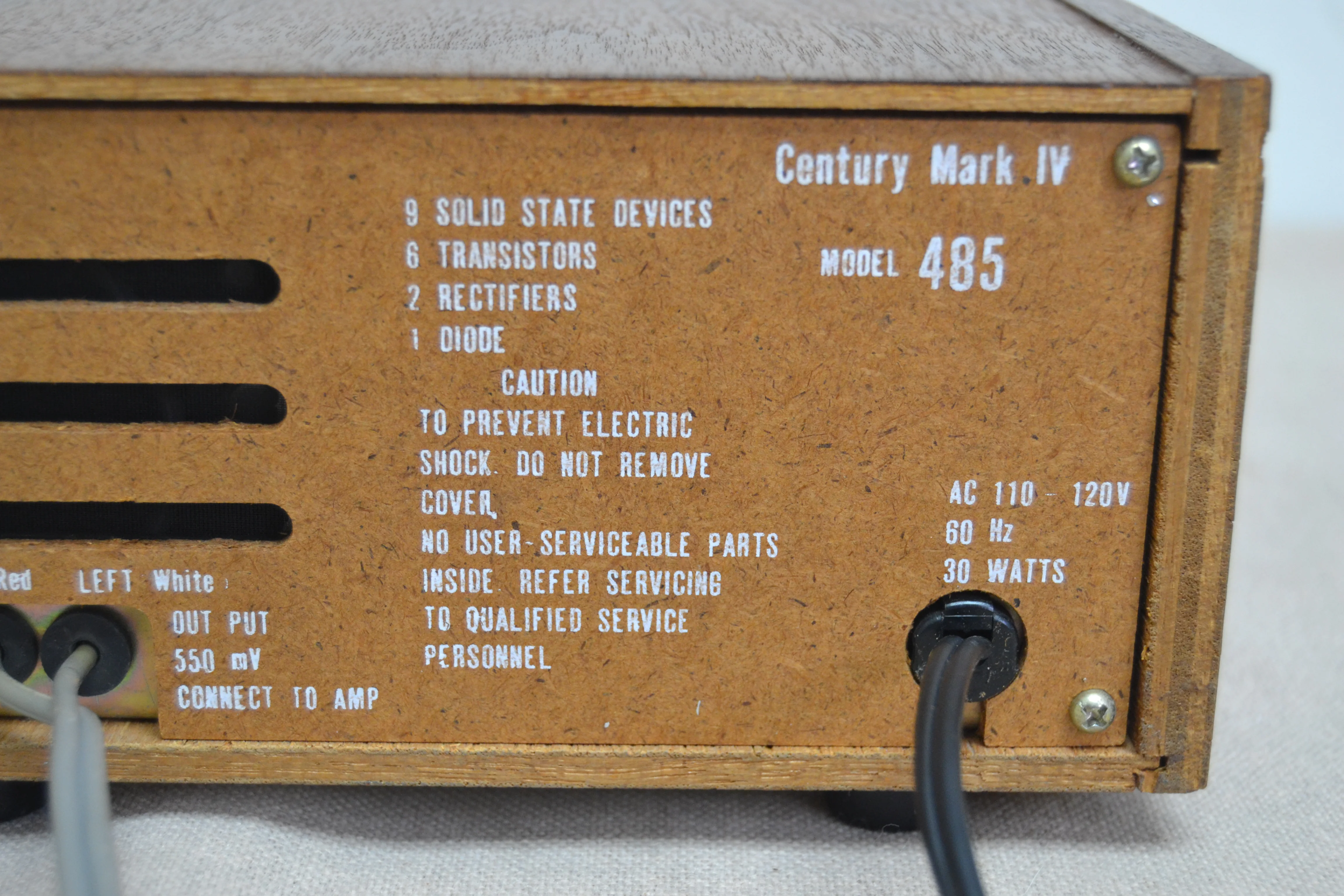 Century Mark IV Model 485 Eight Track Player * Fully Serviced New Belts * - Image 9