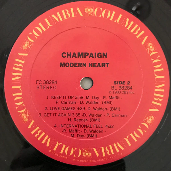 Champaign - Modern Heart (LP, Album, Pit) (Very Good Plus (VG+)) - Image 4