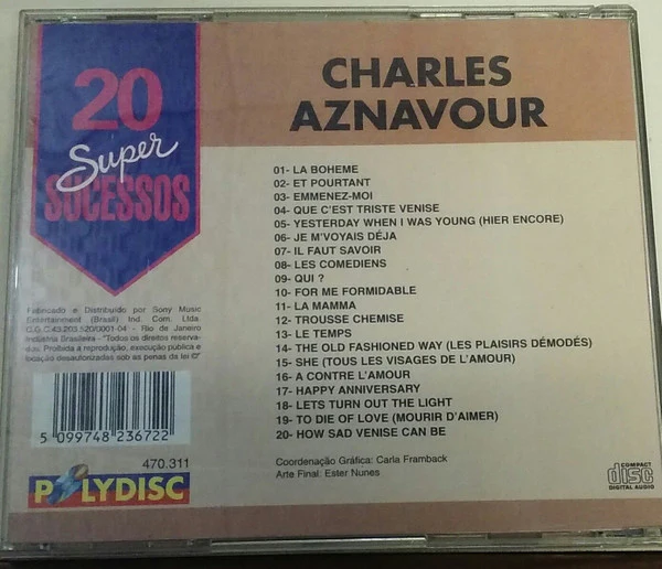 Charles Aznavour - Charles Aznavour (CD, Comp) (Very Good Plus (VG+)) - Image 2