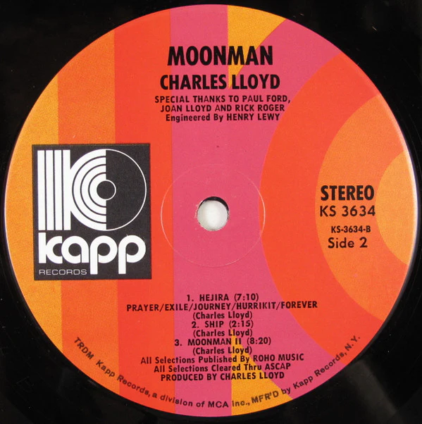Charles Lloyd - Moon Man (LP, Album) (Near Mint (NM or M-)) - Image 4