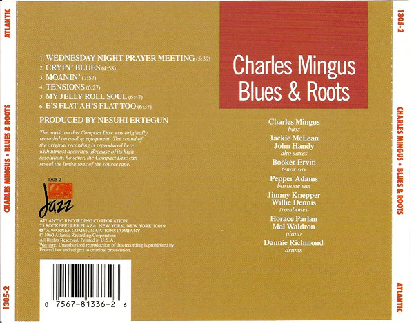 Charles Mingus - Blues & Roots (CD, Album, RE) (Very Good Plus (VG+)) - Image 2