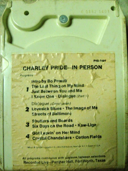 Charley Pride - In Person (8-Trk, Album, RE) (Very Good Plus (VG+)) - Image 2