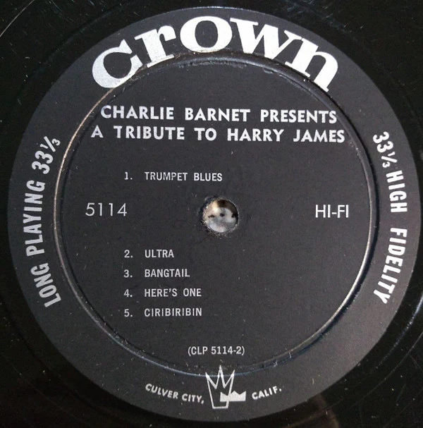 Charlie Barnet - A Tribute To Harry James (LP, Album, Mono) (Very Good Plus (VG+)) - Image 3