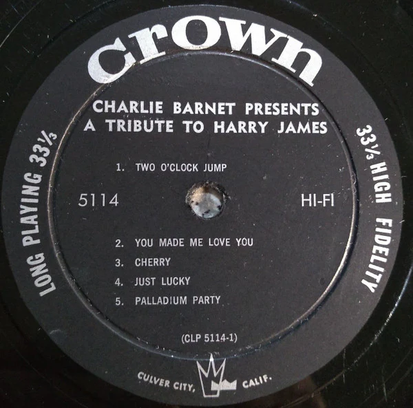 Charlie Barnet - A Tribute To Harry James (LP, Album, Mono) (Very Good Plus (VG+)) - Image 4