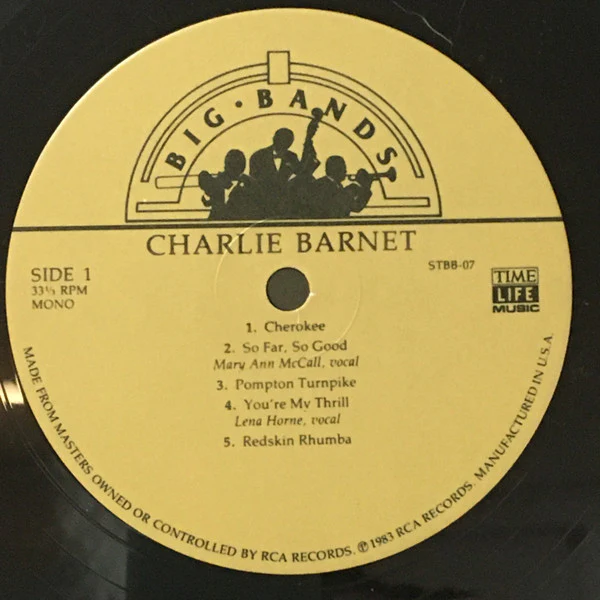 Charlie Barnet - Big Bands: Charlie Barnet (2xLP, Comp, Mono, Hal + Box) (Mint (M)) - Image 3