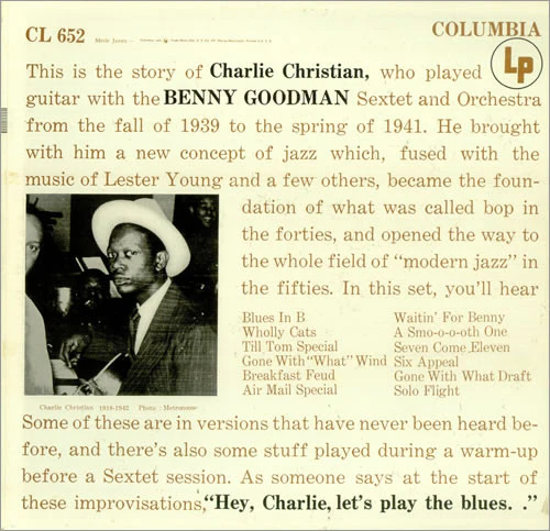 Charlie Christian - With The Benny Goodman Sextet And Orchestra (LP, Comp) (Near Mint (NM or M-))