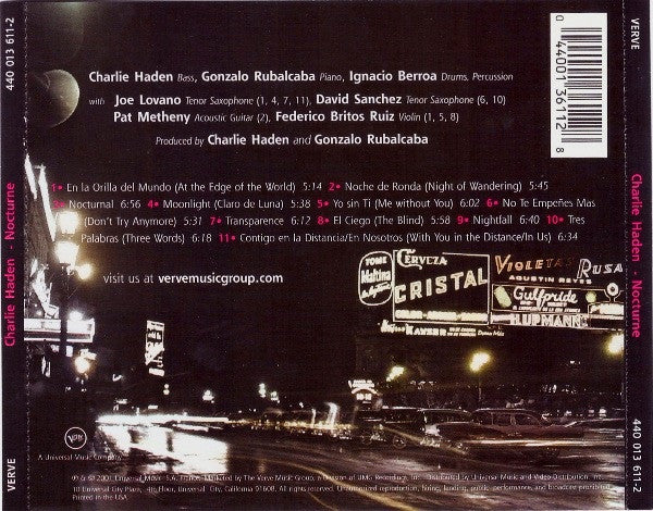 Charlie Haden - Nocturne (CD, Album) (Very Good Plus (VG+)) - Image 2