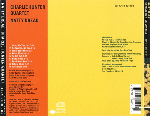 Charlie Hunter Quartet - Natty Dread (CD, Album) (Near Mint (NM or M-)) - Image 2