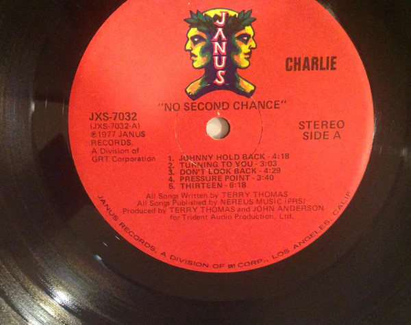 Charlie - No Second Chance (LP, Album, GRT) (Near Mint (NM or M-)) - Image 3