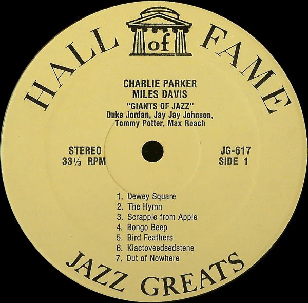 Charlie Parker - Miles Davis - Giants Of Jazz (LP, Comp) (Very Good Plus (VG+)) - Image 2