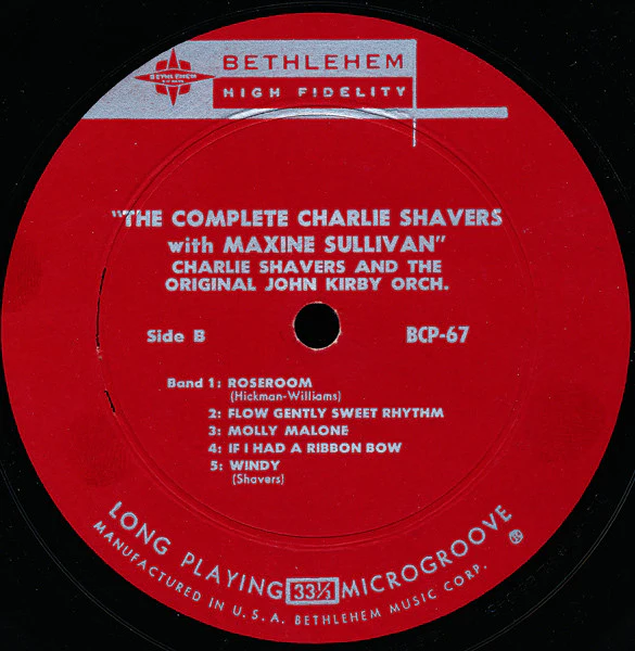 Charlie Shavers With Maxine Sullivan - The Complete Charlie Shavers With Maxine Sullivan (LP, Album, Mono) (Very Good (VG)) - Image 4