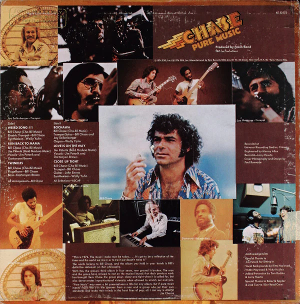 Chase - Pure Music (LP, Album, Ter) (Very Good Plus (VG+)) - Image 2