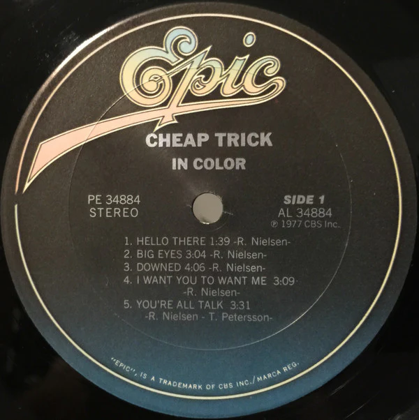Cheap Trick - In Color (LP, Album, RE, Pit) (Very Good Plus (VG+)) - Image 4