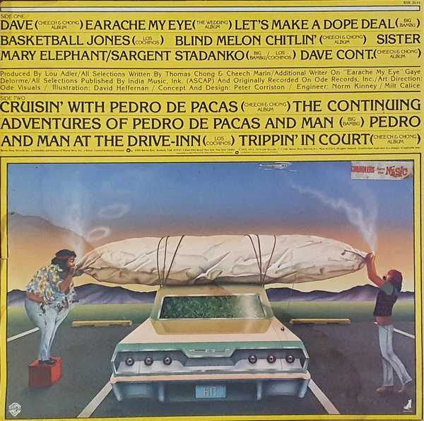 Cheech & Chong - Cheech & Chong's Greatest Hit (LP, Comp, 'Ho) (Near Mint (NM or M-)) - Image 2
