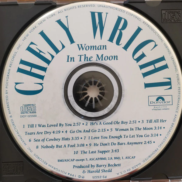 Chely Wright - Woman In The Moon (CD, Album) (Near Mint (NM or M-)) - Image 2