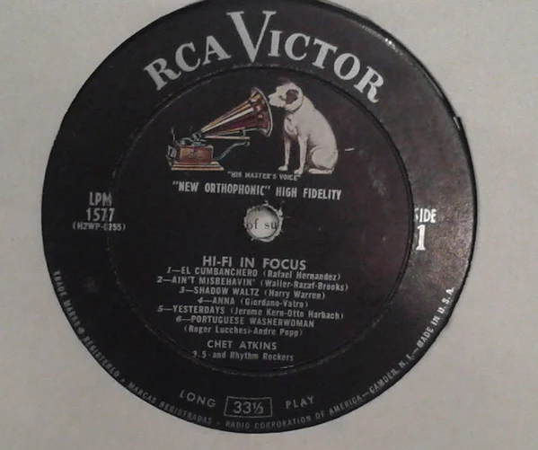Chet Atkins - Hi-Fi In Focus (LP, Mono, Roc) (Very Good (VG)) - Image 3