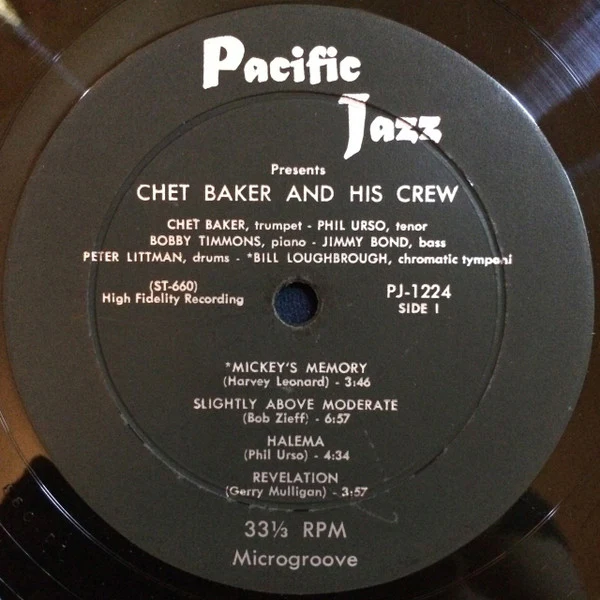 Chet Baker & Crew - Chet Baker & Crew (LP, Album, Mono) (Very Good (VG)) - Image 4