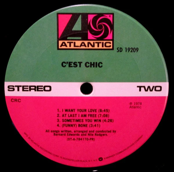 Chic - C'est Chic (LP, Album, Club) (Very Good Plus (VG+)) - Image 4