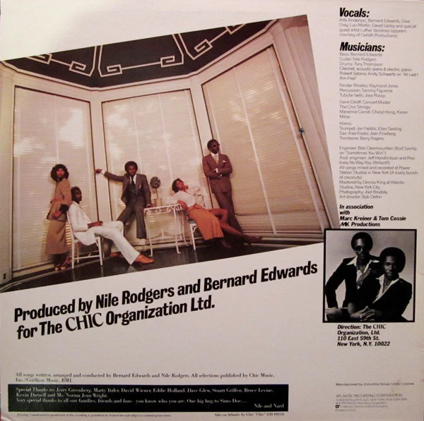 Chic - C'est Chic (LP, Album, Club) (Very Good Plus (VG+)) - Image 2