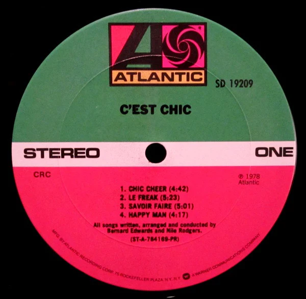 Chic - C'est Chic (LP, Album, Club) (Very Good Plus (VG+)) - Image 3