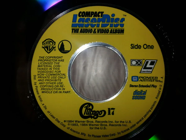 Chicago - Chicago 17 (Laserdisc, 12", S/Sided, Album, NTSC, CLV) (Near Mint (NM or M-)) - Image 3
