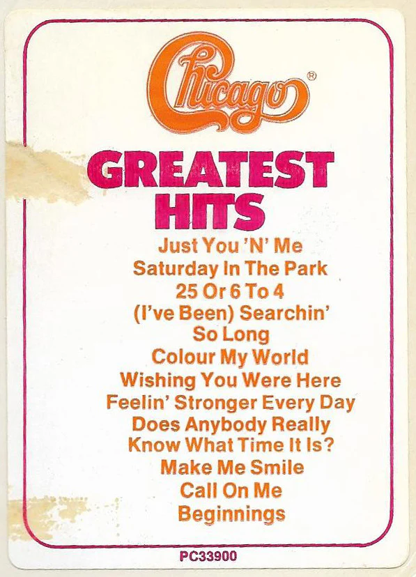 Chicago - Chicago IX - Chicago's Greatest Hits (LP, Comp, RP, Ter) (Near Mint (NM or M-)) - Image 5
