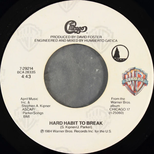Chicago - Hard Habit To Break (7", Single, Spe) (Very Good Plus (VG+)) - Image 3