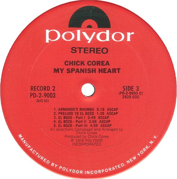 Chick Corea - My Spanish Heart (2xLP, Album, Pit) (Very Good Plus (VG+)) - Image 5