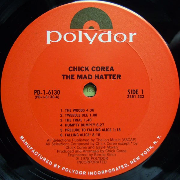 Chick Corea - The Mad Hatter (LP, Album) (Very Good Plus (VG+)) - Image 3