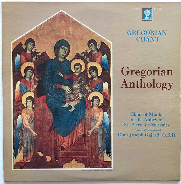 Chœur Des Moines De L'Abbaye Saint-Pierre De Solesmes Director Dom Joseph Gajard - Gregorian Chant − Gregorian Anthology (LP) (Near Mint (NM or M-))