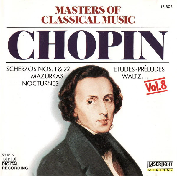 Chopin* - Masters Of Classical Music, Vol.8: Chopin (CD, Comp) (Near Mint (NM or M-))