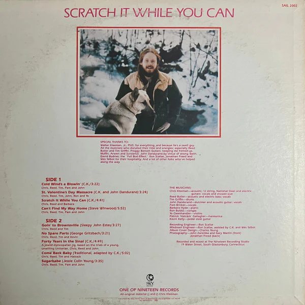 Chris Kleeman - Scratch It While You Can (LP, Album) (Very Good (VG)) - Image 2