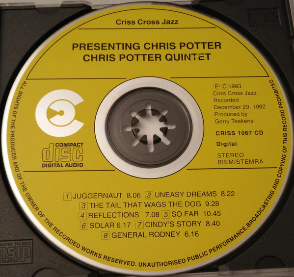 Chris Potter Quintet - Presenting Chris Potter (CD, Album) (Near Mint (NM or M-)) - Image 3