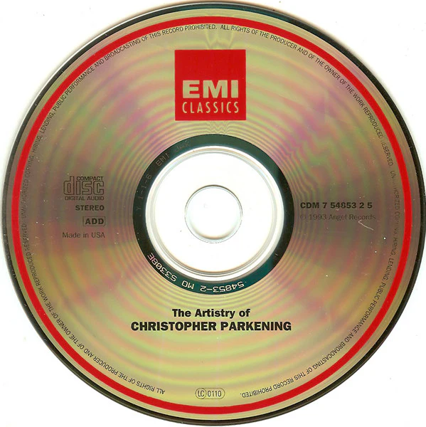 Christopher Parkening - The Artistry Of Christopher Parkening (CD, Comp) (Very Good (VG)) - Image 3