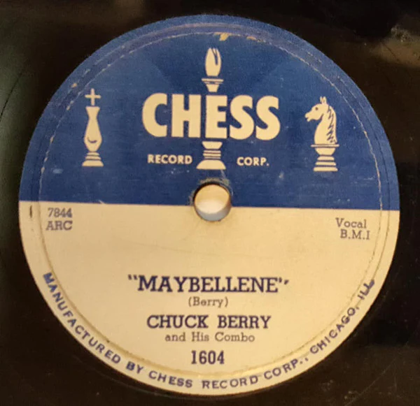 Chuck Berry And His Combo* - Maybellene / Wee Wee Hours (Shellac, 10") (Very Good (VG))