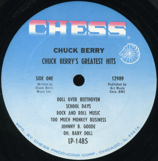 Chuck Berry - Chuck Berry's Greatest Hits (LP, Comp, Mono, RP) (Very Good Plus (VG+)) - Image 3