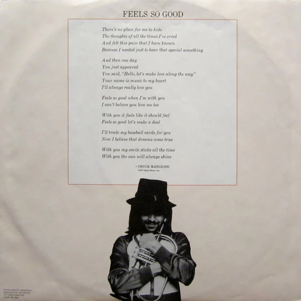 Chuck Mangione - Feels So Good (LP, Album, Pit) (Near Mint (NM or M-)) - Image 5