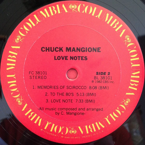 Chuck Mangione - Love Notes (LP, Album) (Near Mint (NM or M-)) - Image 4