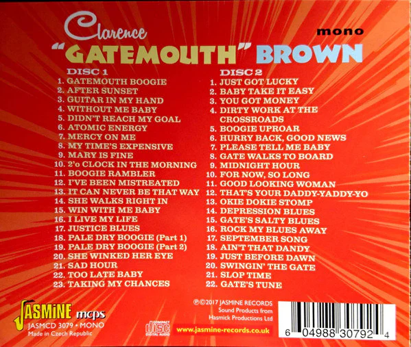 Clarence "Gatemouth" Brown - Boogie Uproar - The Complete Aladdin/Peacock Singles As & Bs 1947-1961 (2xCDr, Album, Comp, Mono) (Near Mint (NM or M-)) - Image 2