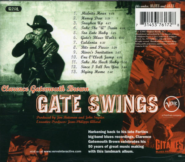 Clarence Gatemouth Brown* - Gate Swings (CD, Album, PMD) (Very Good Plus (VG+)) - Image 3