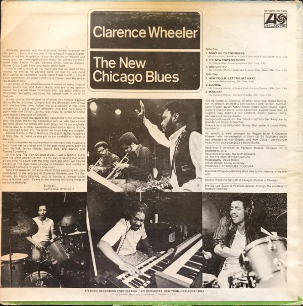 Clarence Wheeler - The New Chicago Blues (LP, PR ) (Very Good Plus (VG+)) - Image 2