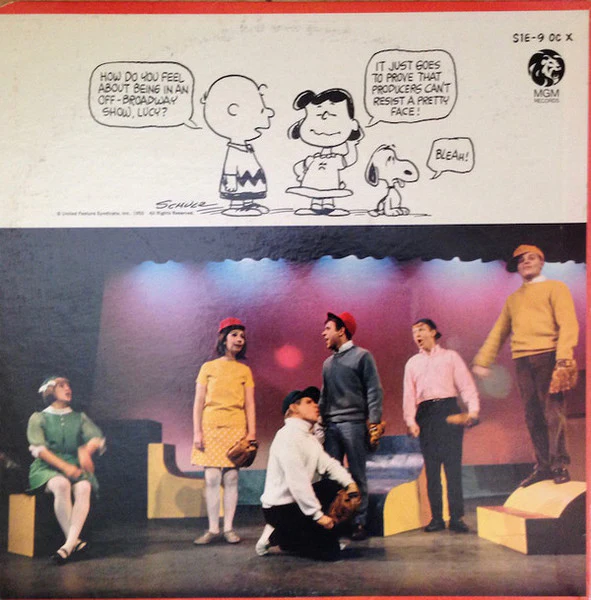 Clark Gesner / With Bill Hinnant, Reva Rose, Karen Johnson , Bob Balaban, Skip Hinnant, Gary Burghoff Presented By Arthur Whitelaw, Gene Persson - "You're A Good Man, Charlie Brown" (The Original Cast Album) (LP, Album, RE) (Very Good Plus (VG+)) - Image 2