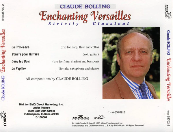 Claude Bolling - Enchanting Versailles: Strictly Classical (CD, Album, Club) (Near Mint (NM or M-)) - Image 2