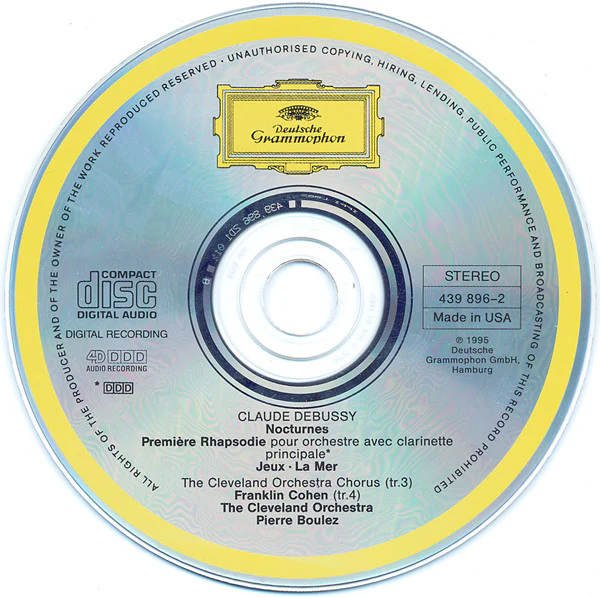 Claude Debussy, The Cleveland Orchestra, Pierre Boulez - La Mer • Nocturnes • Jeux • Rhapsodie Pour Clarinette Et Orchestre (CD, PMD + CD, Promo, PMD) (Near Mint (NM or M-)) - Image 5