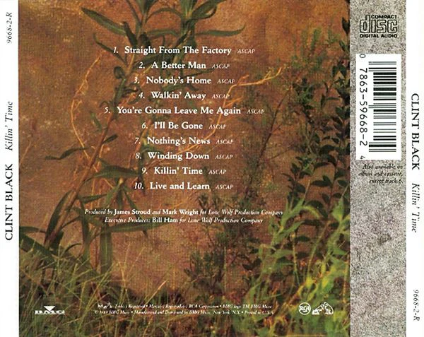 Clint Black - Killin' Time (CD, Album) (Very Good Plus (VG+)) - Image 2