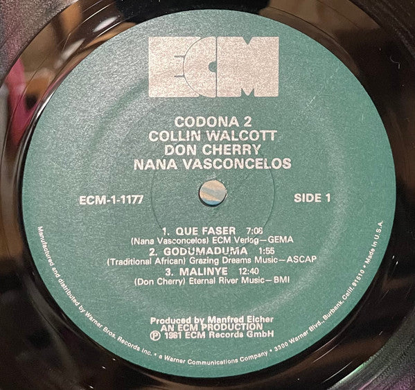 Codona - Codona 2 (LP, Album) (Near Mint (NM or M-)) - Image 2