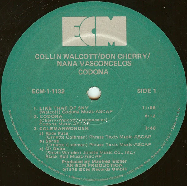 Codona - Codona (LP, Album) (Very Good Plus (VG+)) - Image 3