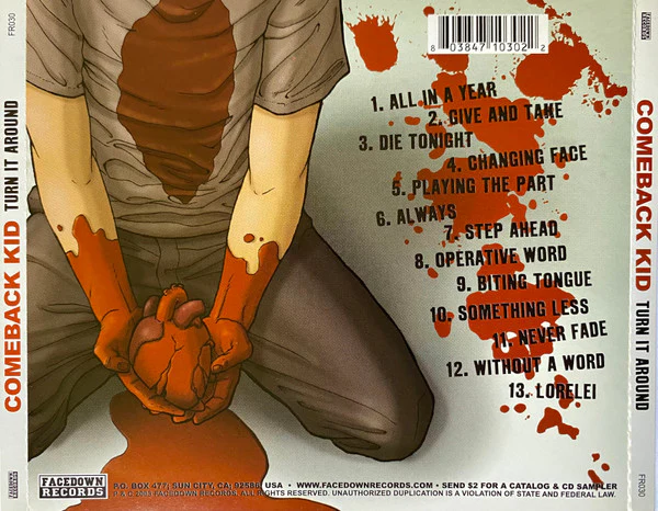 Comeback Kid - Turn It Around (CD, Album) (Near Mint (NM or M-)) - Image 2